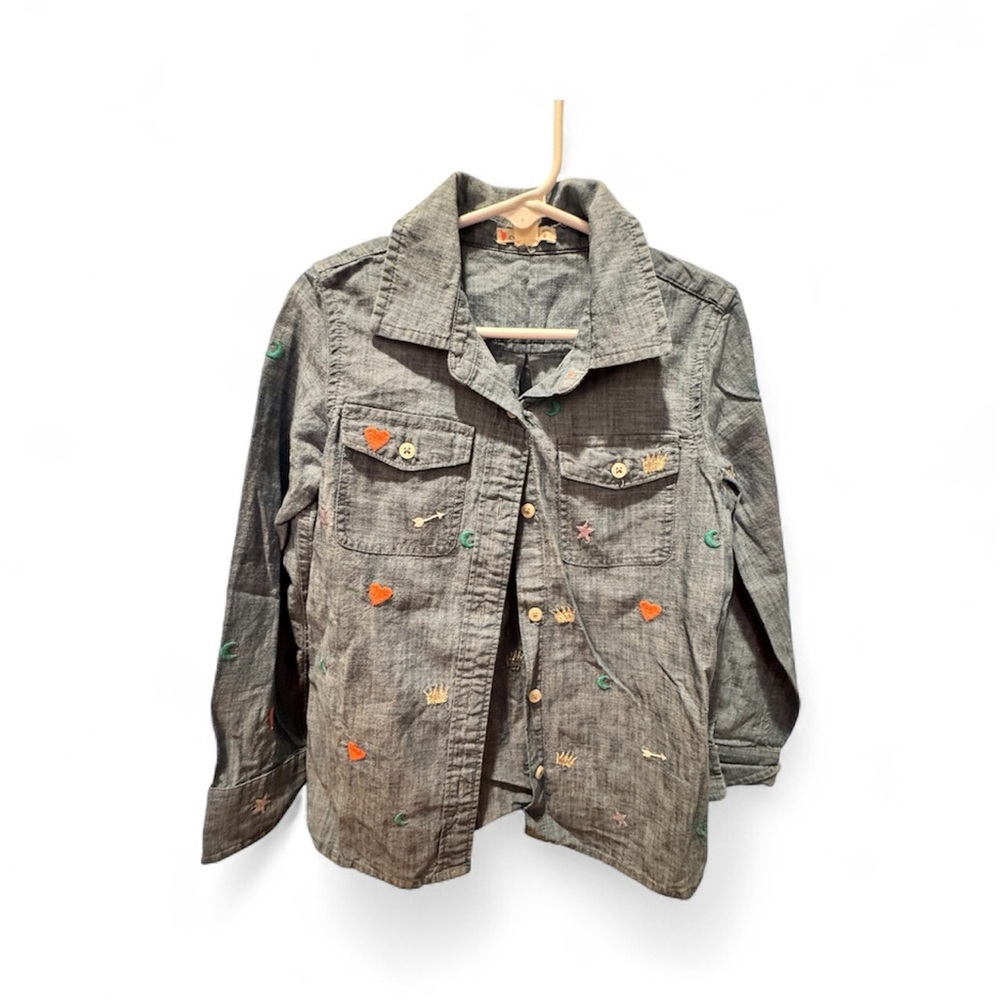 Crewcuts  Button Down Shirt with Colorful Embroidery